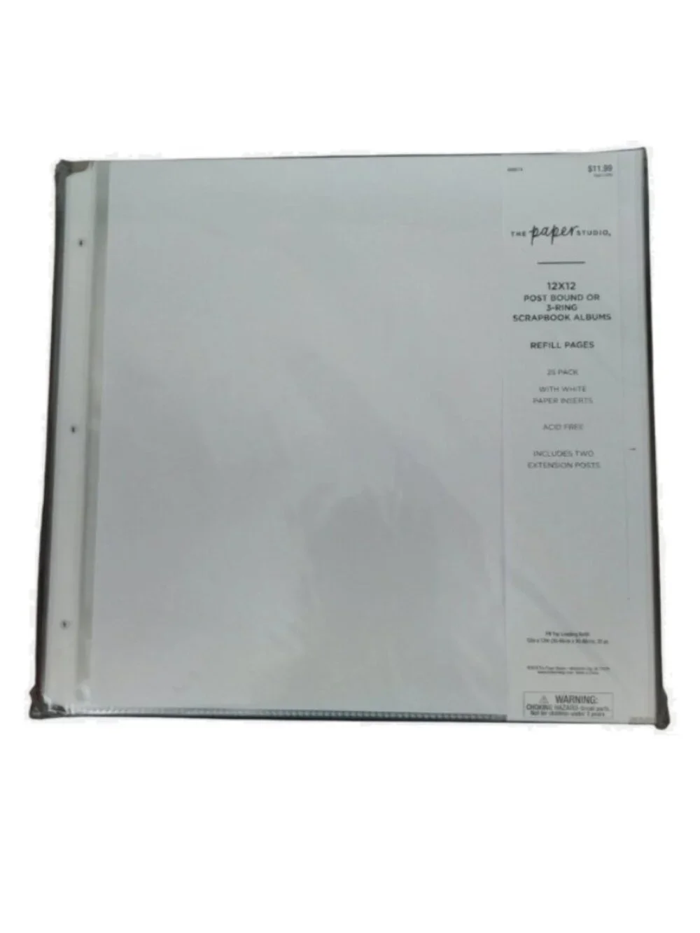 The Paper Studio 12 X 12 Refill Album Pages 50 Sheets and Cream Cardstock New